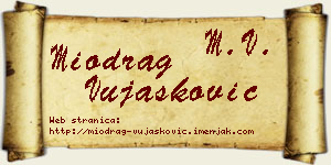 Miodrag Vujašković vizit kartica